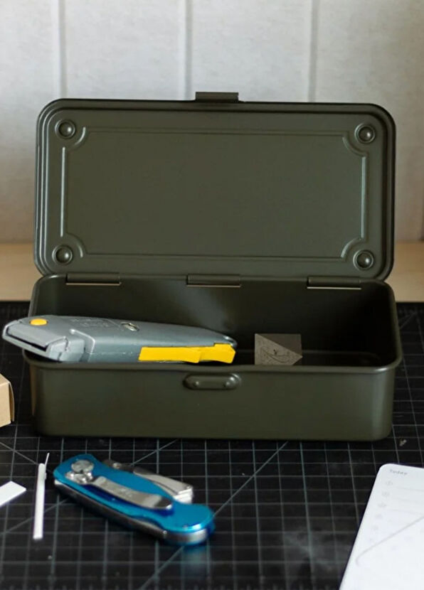 Toyo Steel T-190 Storage Box Asker Yeşili Alet Çantası    - 2