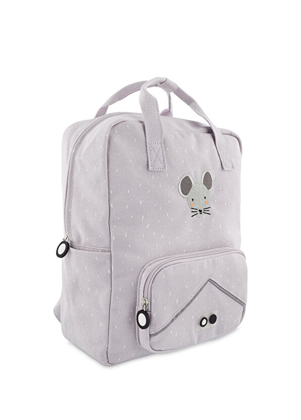 Trixie Mrs.Mouse Backpack Grey Large Size Unisex Kids Backpack - 1