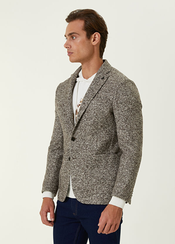 Beymen Club Kahverengi Kırçıllı Kalın Ceket - 3