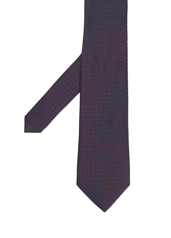 Beymen Club Burgundy Geometric Jacquard Tie - 2