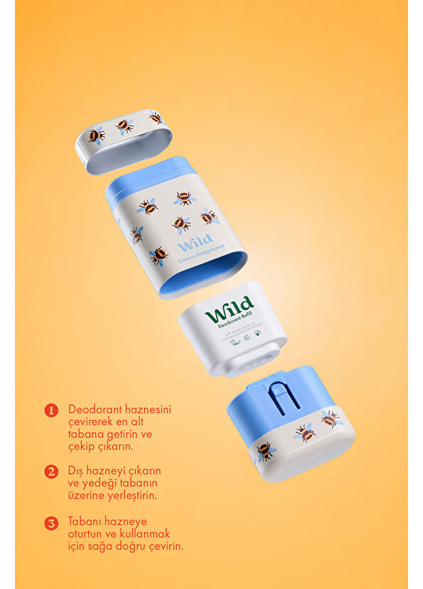 Wild Honey & Cactus Flower Refill Yedek Stick Kadın Deodorant İçi  40 gr - 3
