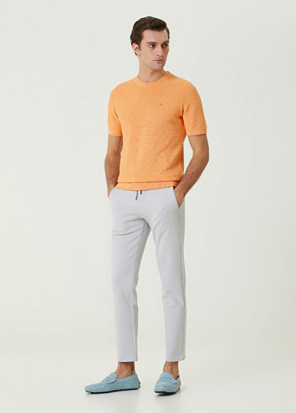 Beymen Club Buz Beli Kordonlu Örme Pantolon - 1