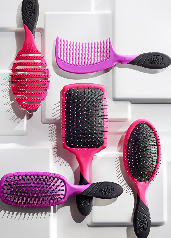 Wet Brush Pro Shine Enhancer Pembe Kadın Saç Fırçası  - 4