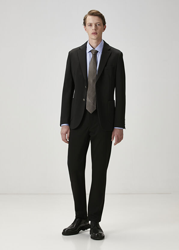 Beymen Club Comfort Fit Koyu Mavi Armürlü Non-iron Gömlek - 3