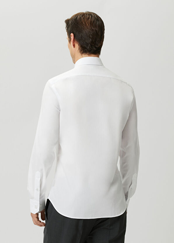 Beymen Club Slim Fit Beyaz Non-iron Gömlek - 4