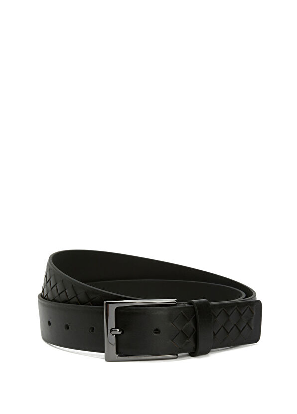Beymen Club Black Men's Leather Belt - 1