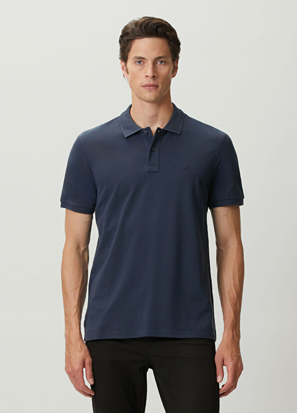 Beymen Club Navy Blue Polo Buttoned T-Shirt - 2