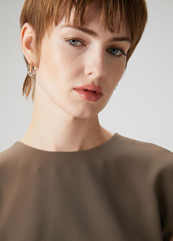 Beymen Club Gold Silver Kadın Halka Küpe - 1