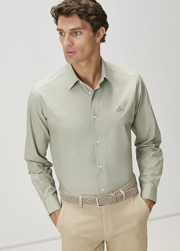 Beymen Club Yeşil Logo Nakışlı Gömlek - 2