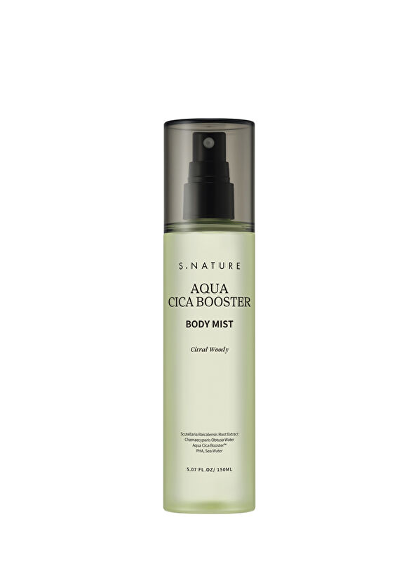 S.Nature Aqua Cica Booster Body Mist Anti-Rough Tissue and Cooling 360° Body Mist 150 ml - 1