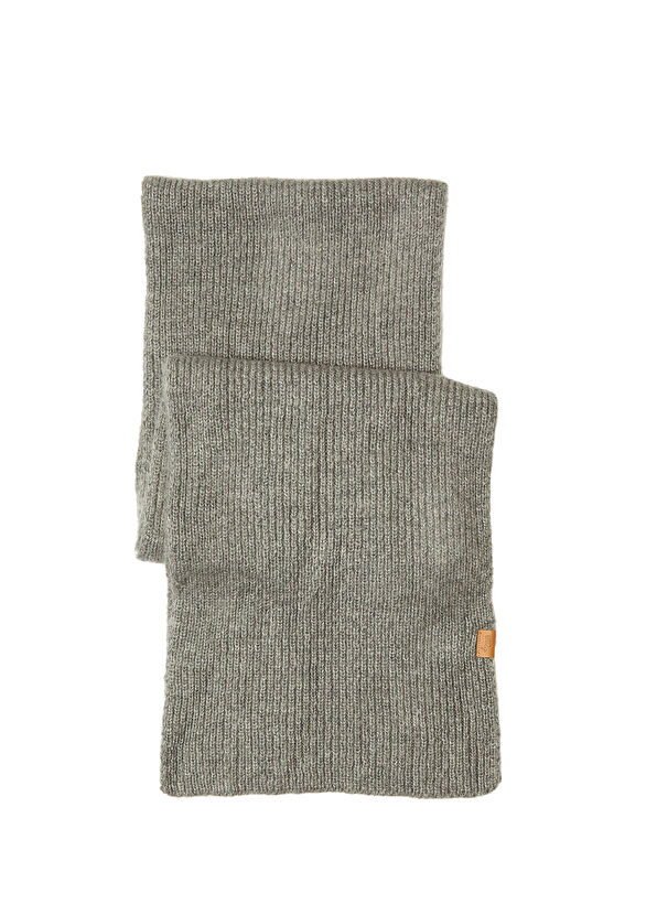 Beymen Club Antrasit Logo Detaylı Erkek Atkı - 1