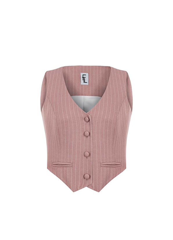 Feel The Lotus Cleo Light Pink Women's Vest - 1