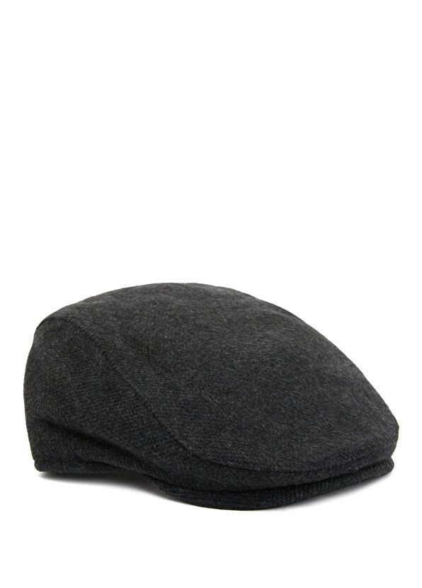 Beymen Club Antrasit Erkek Yün Kasket Şapka - 1