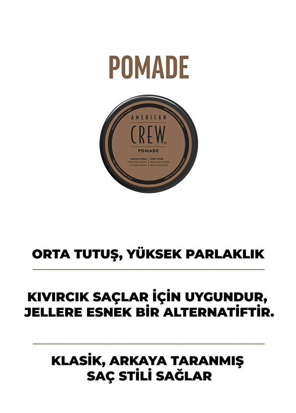 American Crew Pomade Erkekler İçin Orta Tutuşlu Pomad 50 gr - 3