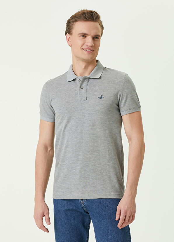 Beymen Club Slim Fit Grey Polo T-Shirt - 1