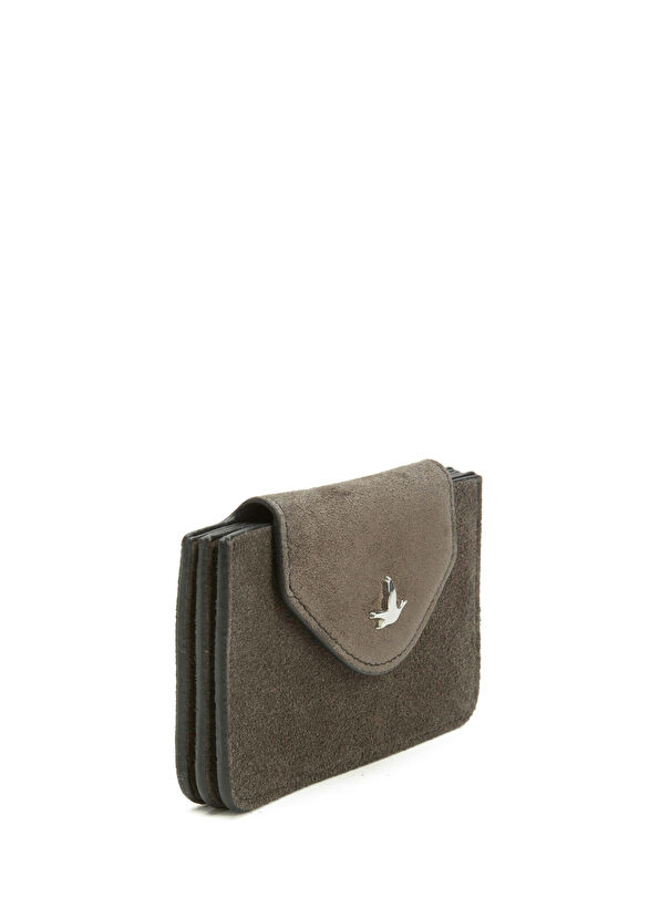 Beymen Club Anthracite Women's Suede Card Holder - 2