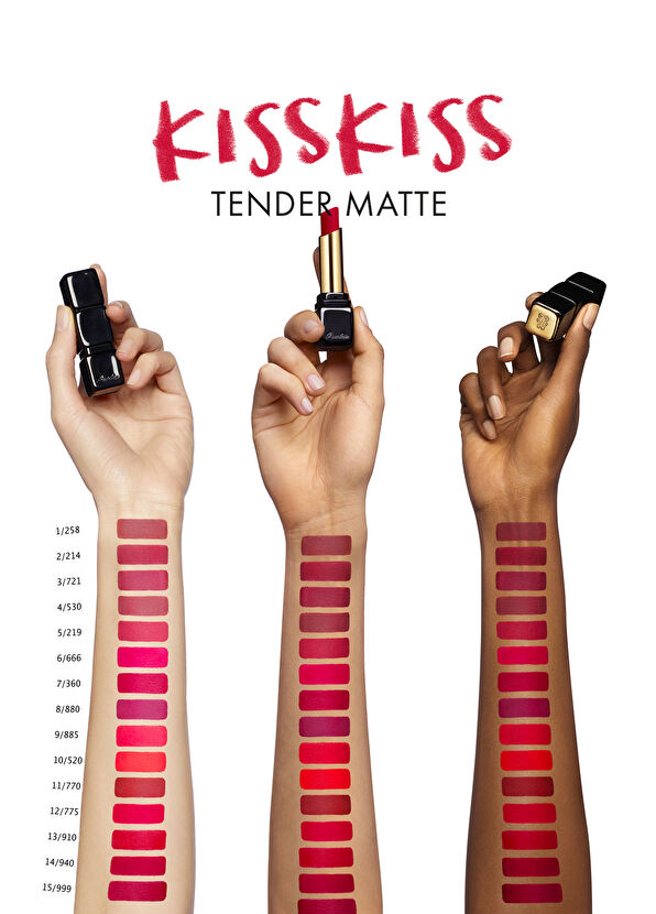 Guerlain Kisskiss Tender Matte 940 My Rouge - 3