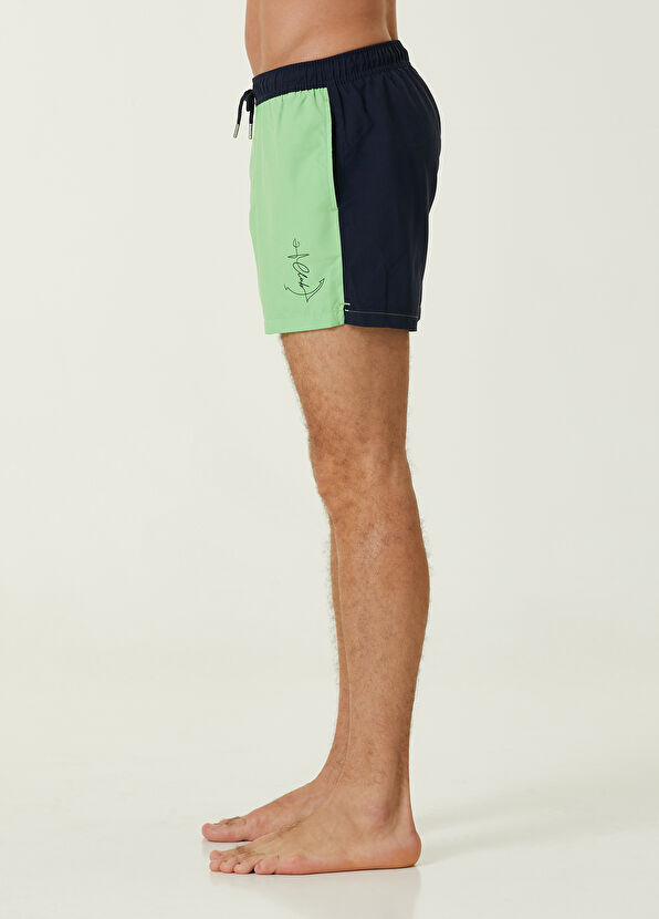 Beymen Club Yeşil Beli Kordonlu Çapa Baskılı Mayo - 3