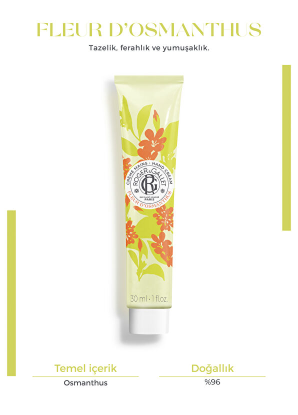 Roger&Gallet Fleur D'Osmanthus Shea Yağı & Osmanthus Özlü Nemlendirici El Kremi El Kremi 30 ml  - 2