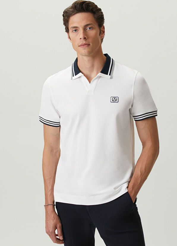 Beymen Club Beyaz Comfort Fit Pike Polo T-shirt - 2