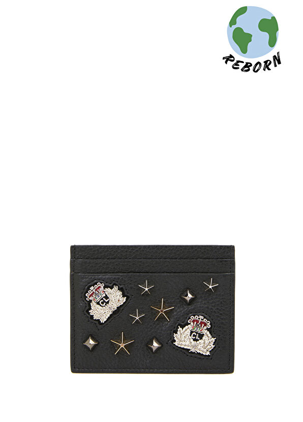 Beymen Reborn Christian Louboutin Coin Case Studs Kartlık Siyah
