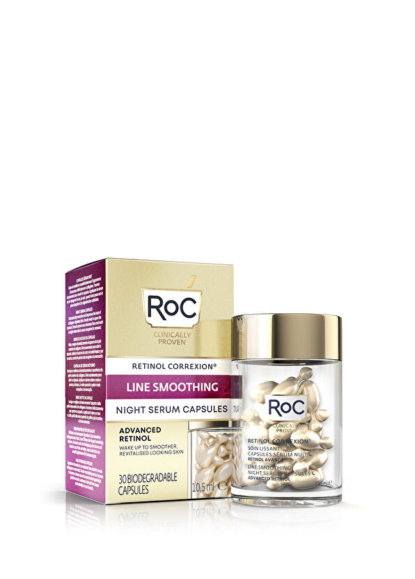 Roc Retinol Correxion Night Serum Retinol Kırışıklık Karşıtı Gece Bakımı Kapsül Serum 30 Adet - 1