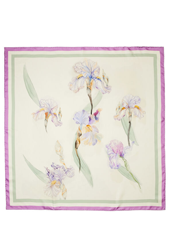 Beymen Club Kırık Beyaz 90x90 cm İpek Eşarp - 1