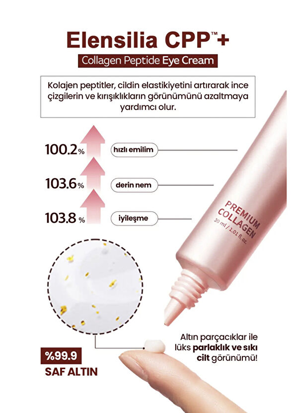 Elensilia CPP Premium Collagen Peptide Eye Cream 3. Nesil Göz Kremi 30 ml - 4