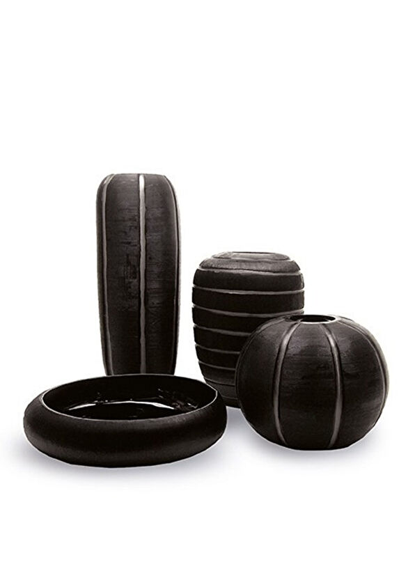 GUAXS Gobi Bowl Black Cam Dekoratif Obje - 2