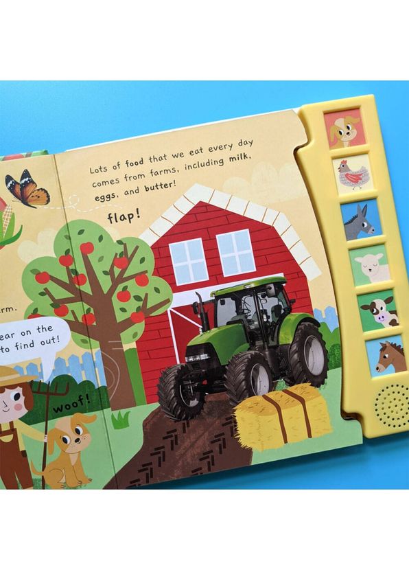 North Parade Publishing - Noisy Farm Childrens 6 Button Sound Book ...