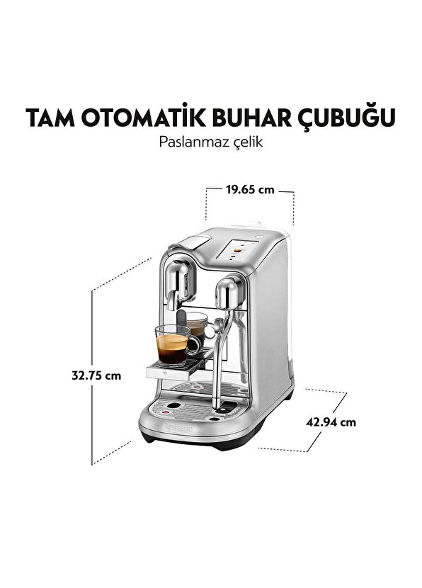 Nespresso J620 Creatista Pro Kapsüllü Gümüş Kahve Makinesi - 4