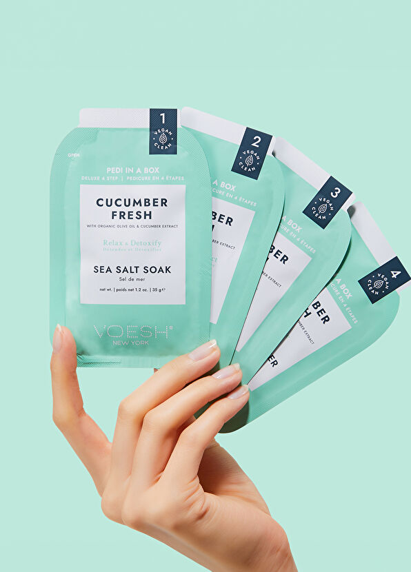 Voesh New York Pedi In A Box Deluxe Salatalık Fresh 4 Adımlı Pedikür Seti - 3