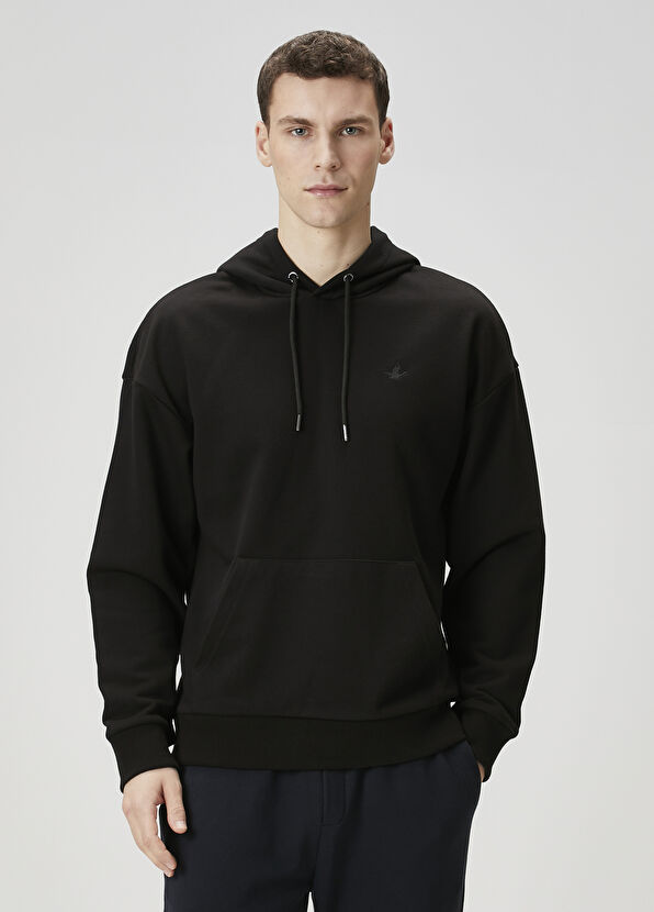 Beymen Club Siyah Kapüşonlu Sweatshirt - 1