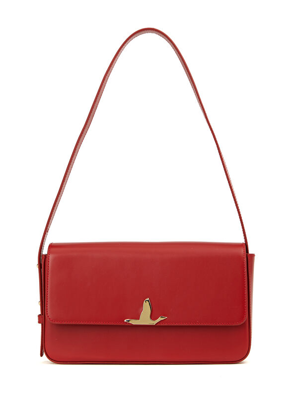 Beymen Club Milano Kırmızı Kadın Deri Omuz Çantası - 1