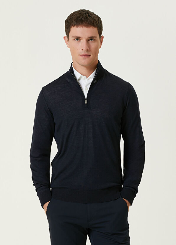 Pal Zileri Lacivert Yün Triko - 1