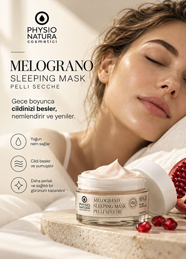 Physio Natura Dry Skin Sleeping Mask Melograno Yaşlanma Karşıtı Uyku Maskesi 50 ml - 4