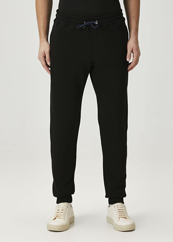 Siyah Organik Pamuk Jogger Eşofman Altı - Görsel 3