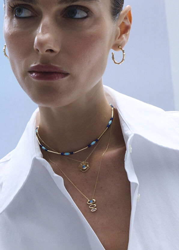 Sojourn 14 Ayar Altın Kadın Kolye - Görsel 4