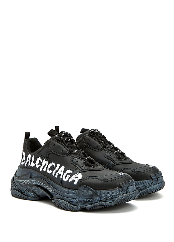 Balenciaga Triple S Siyah Erkek Sneaker - 2