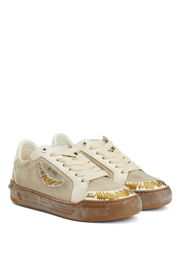 Zadig&Voltaire Fly Wings Grey Women's Leather Sneaker - 2