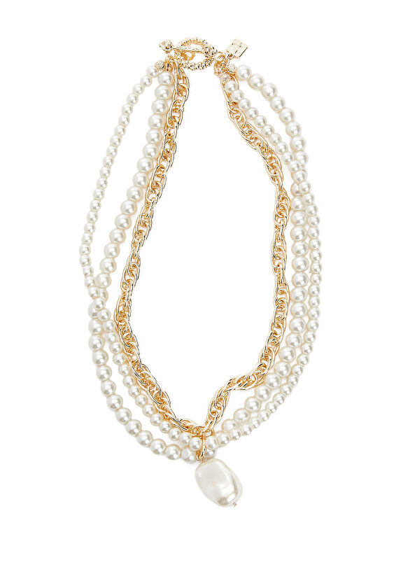 Beymen Club Pearl Women's Chain Necklace - 2