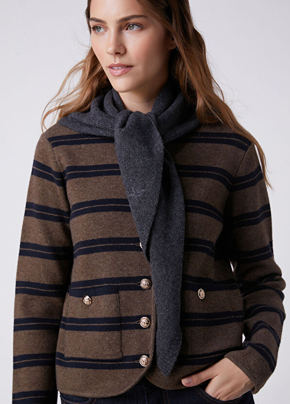 Beymen Club Anthracite Women's Cashmere Blend Shawl - 2