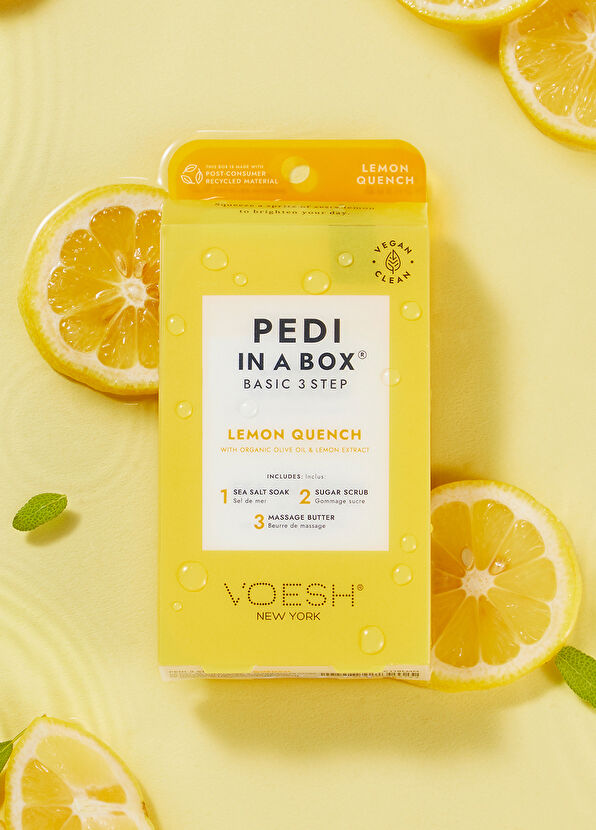 Voesh New York Pedi In A Box Basic Lemon Quench 3 Adımlı Pedikür Seti - 2