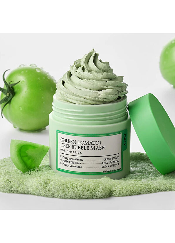 Fully Green Tomato Deep Bubble Gözenek Arındırıcı Maske 90 ml - 2