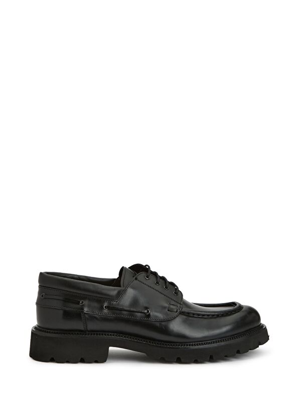 Beymen Club Black men's leather shoes - 1