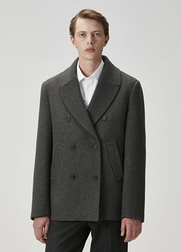 Beymen Club Khaki Double-Breasted Coat - 3