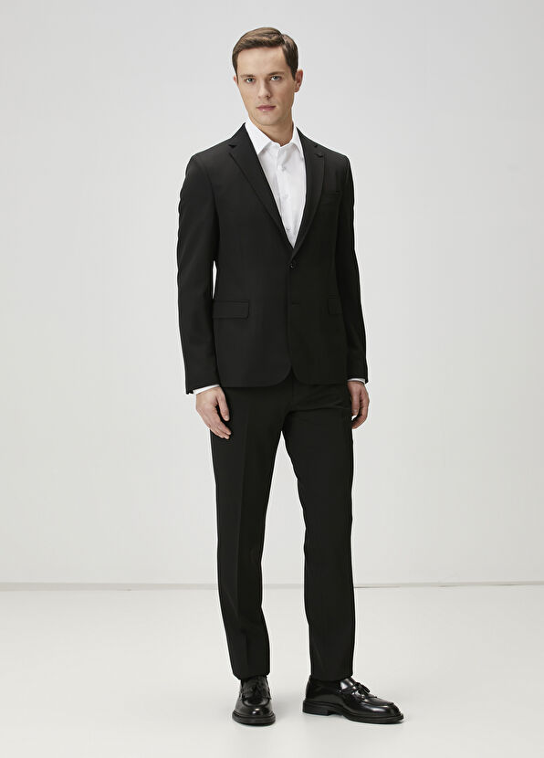 Beymen Club Drop 6 Siyah Yün Takım Elbise - 1