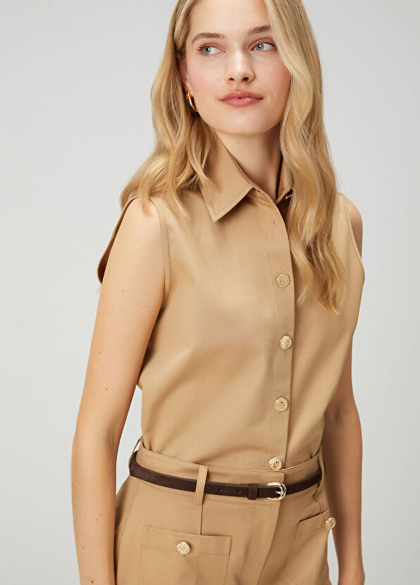 Beymen Club Beige Boxed Shirt - 2