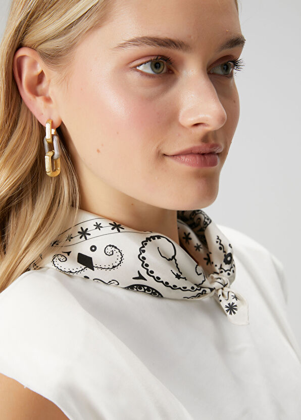 Beymen Club Silver Gold Women's Earrings - 1