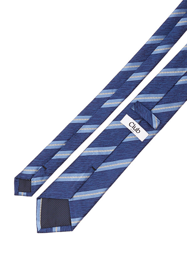 Beymen Club Navy Blue Herringbone Jacquard Tie - 2